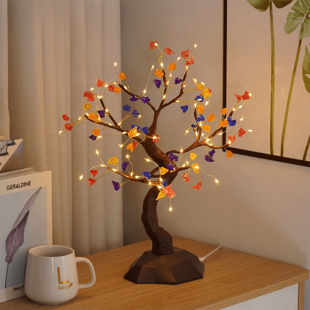 Memories Insite LED Bonsai Crystal Tree Light – 45 cm Decorative Night Lamp - Memories InsiteCRYSTAL TREE